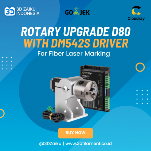 CloudRay Fiber Marking Rotary Upgrade D80 with DM542S Driver